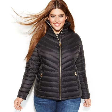 michael kors plus size puffer coat|Michael Kors puffer coat ladies.